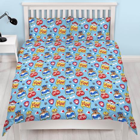 Paw Patrol Peek Reversible Double Duvet Cover Bedding Set Extra Image 1